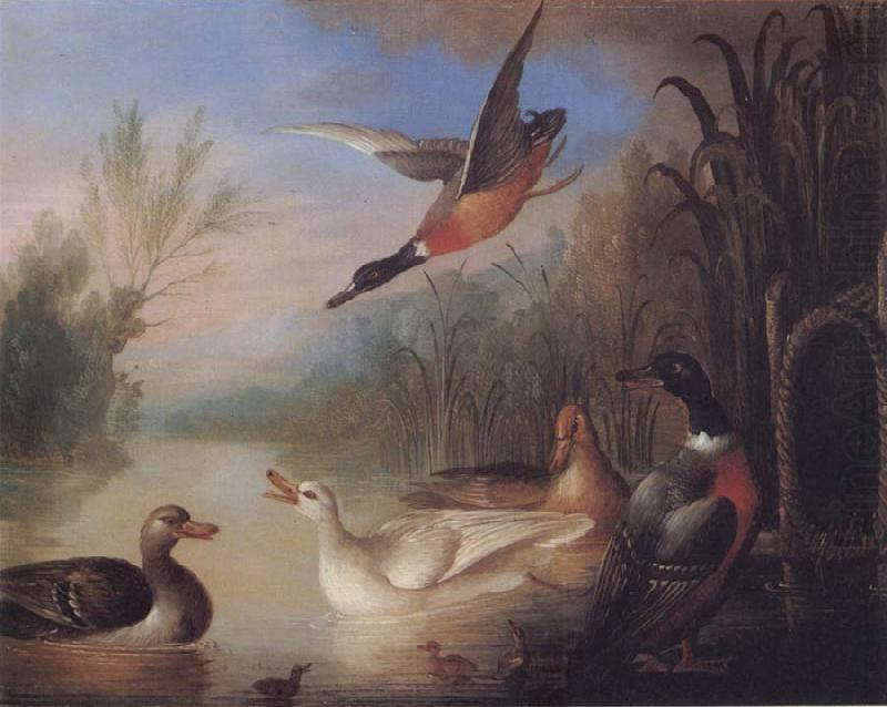 Waterfowl in a Landscape, Marmaduke Cradock